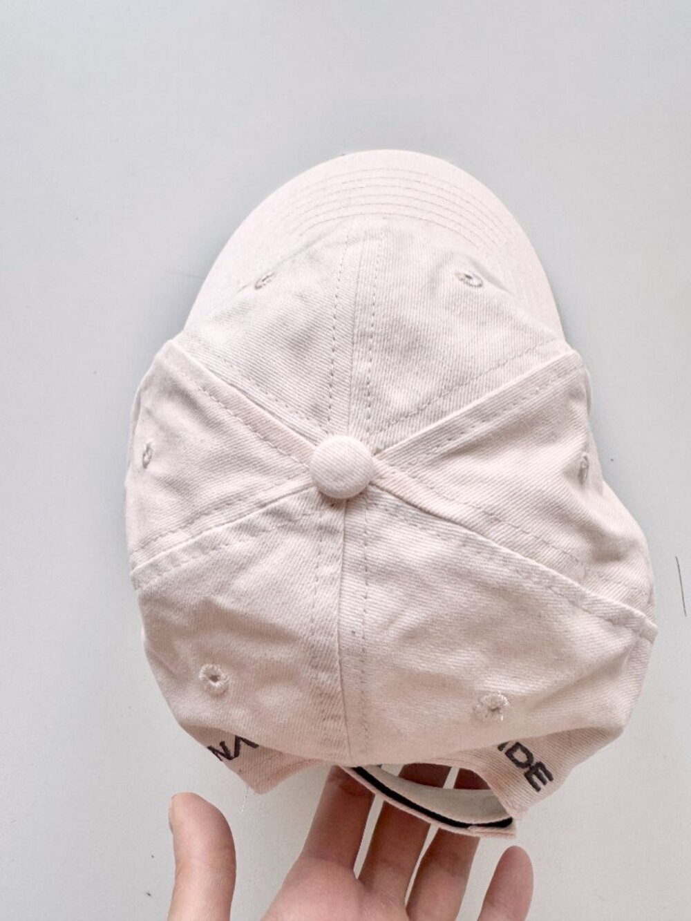 NWT P.E NATION Homage Pink Cotton Canvas Embroidered Baseball Cap Hat, One Size - Picture 6 of 14
